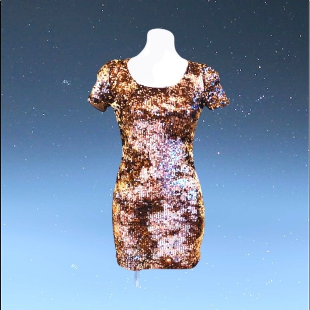 Sequined Mini Dress